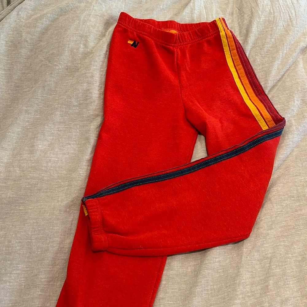 Girls Stripe Aviator Nation Sweatpants